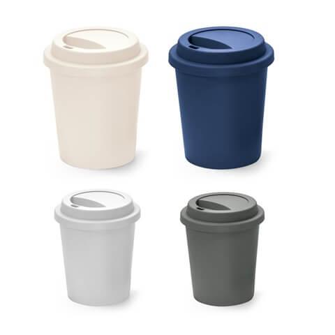 TONALI 350. Copo de viagem em PP com parede simples