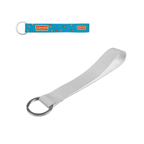 SLOUGH. SET Lanyard SUBLIMATION Short II (20 mm) em poliéster reciclado (100% rPET) com Argola Ø 32 mm