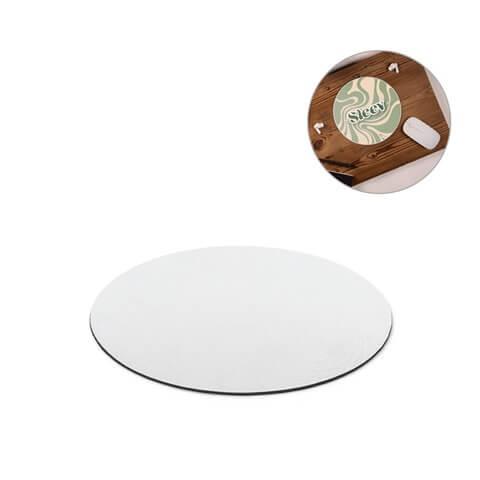 BLAIR ROUND. Tapete de rato de formato redondo com base em borracha