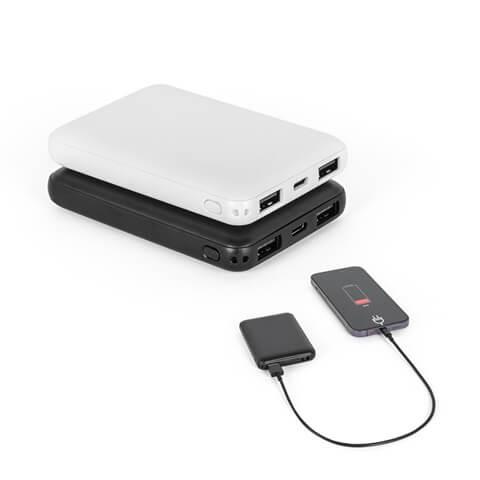 LEAKEY 5. Power bank 5'000 mAh em ABS reciclado (100% rABS)