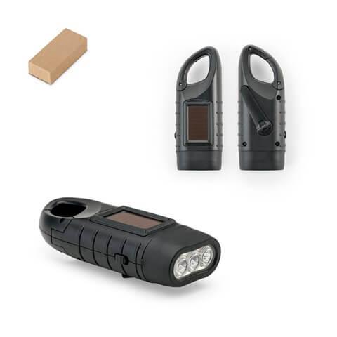 SOLARKY. Lanterna compacta de 0'5 W em ABS, com 3 LEDs brancos com 90 lumens