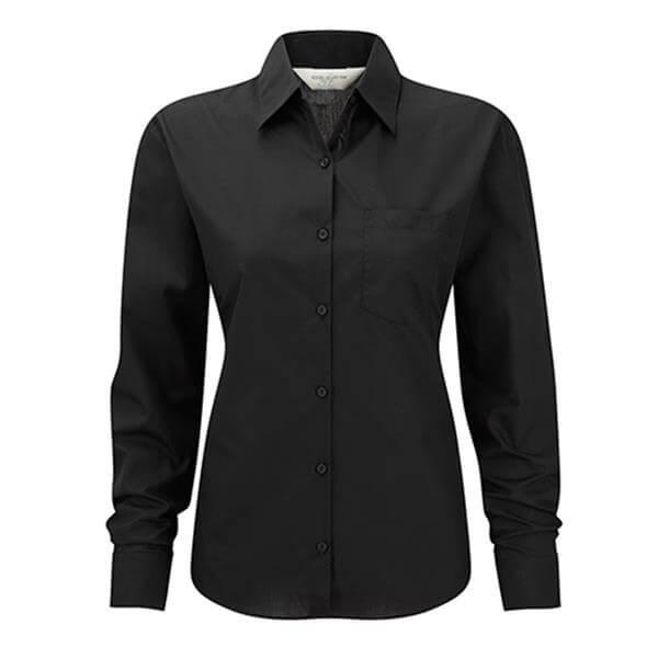 Camisa Popeline Senhora manga comprida 110g - 65% Poliéster/ 35% Algodão
