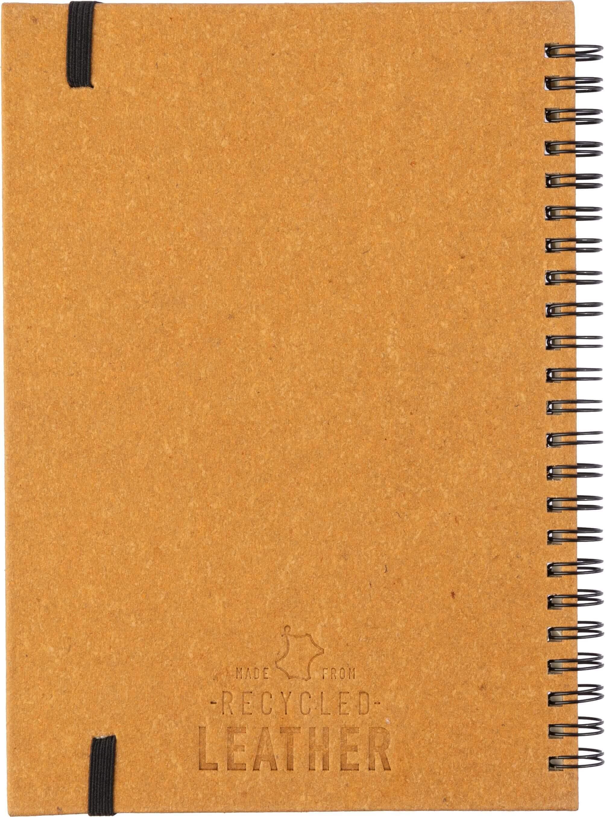 Caderno de couro reciclado A5 Egon