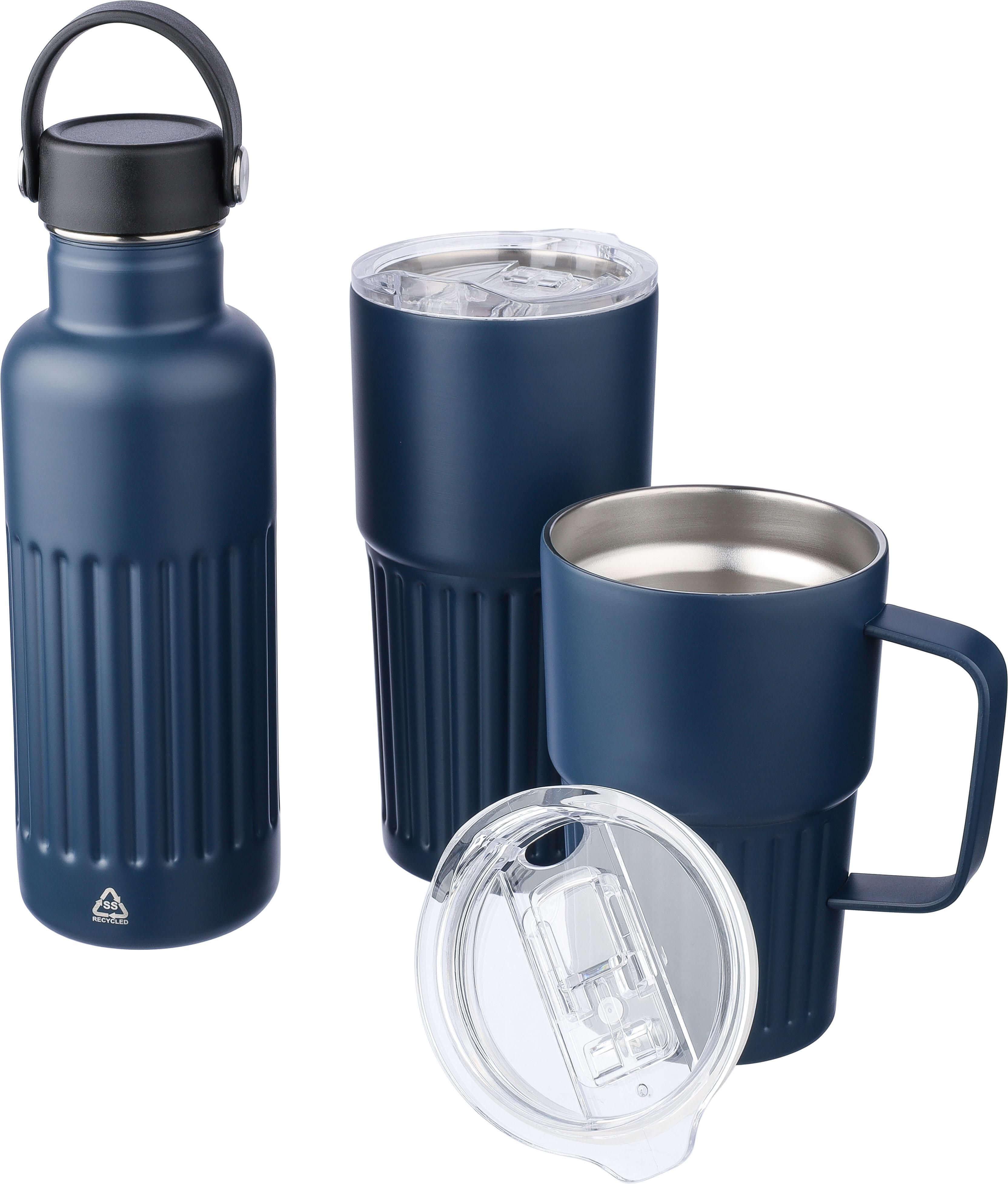 Giving 1267378 6 impr 1344887 Copo com parede dupla em aço inoxidável reciclado (500 ml) Kael - Image 8