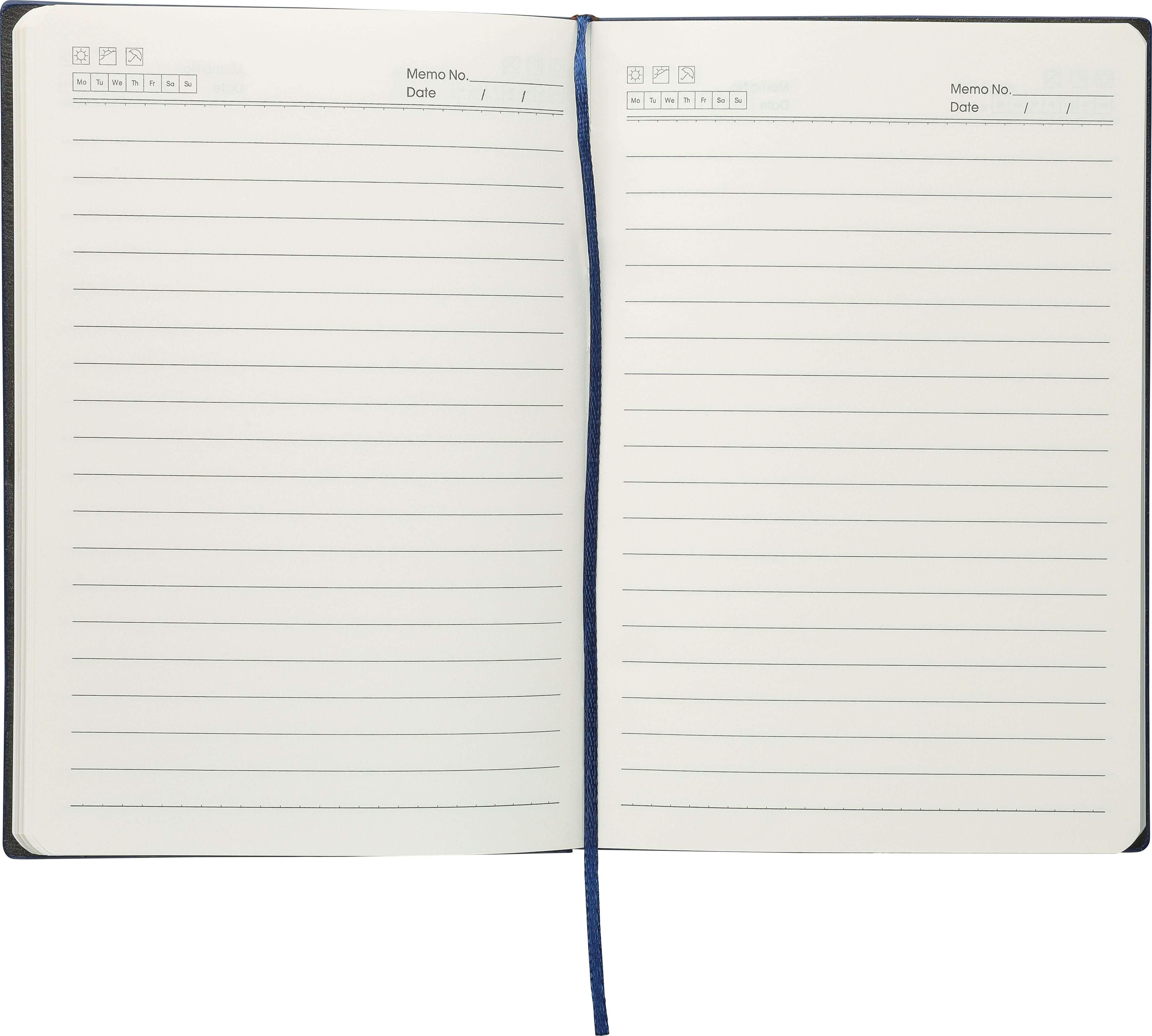 Bloco de notas em PU reciclado (A5) Elian