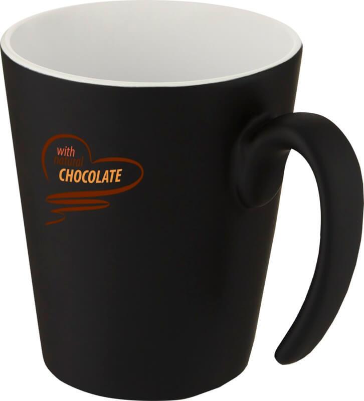 Chávena de cerâmica de 360 ml com cabo "Oli"