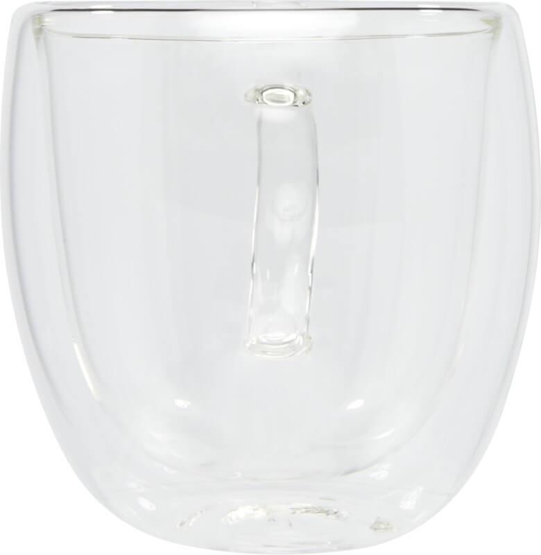 PF 113315 2 11331501 F1 Copo de vidro de parede dupla de 250 ml com base de cupos de bambu de 2 peças "Manti" - Image 3
