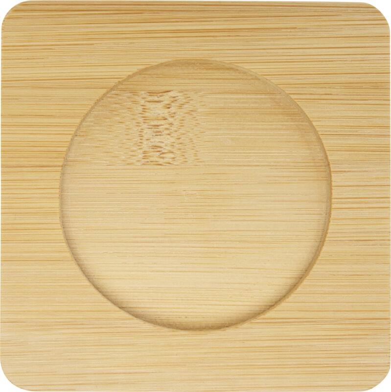 PF 113315 4 11331501 E2 Copo de vidro de parede dupla de 250 ml com base de cupos de bambu de 2 peças "Manti" - Image 5