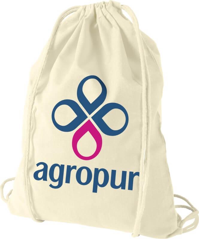 Saco de cordões de algodão 100 g/m² de alta qualidade "Oregon" 5L