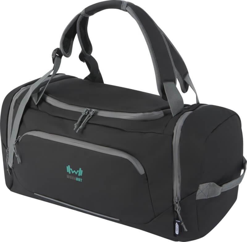 PF 130046 0 13004690 EB Y1 Mochila de saco de lona impermeável reciclada com certificação GRS de 35 L Aqua