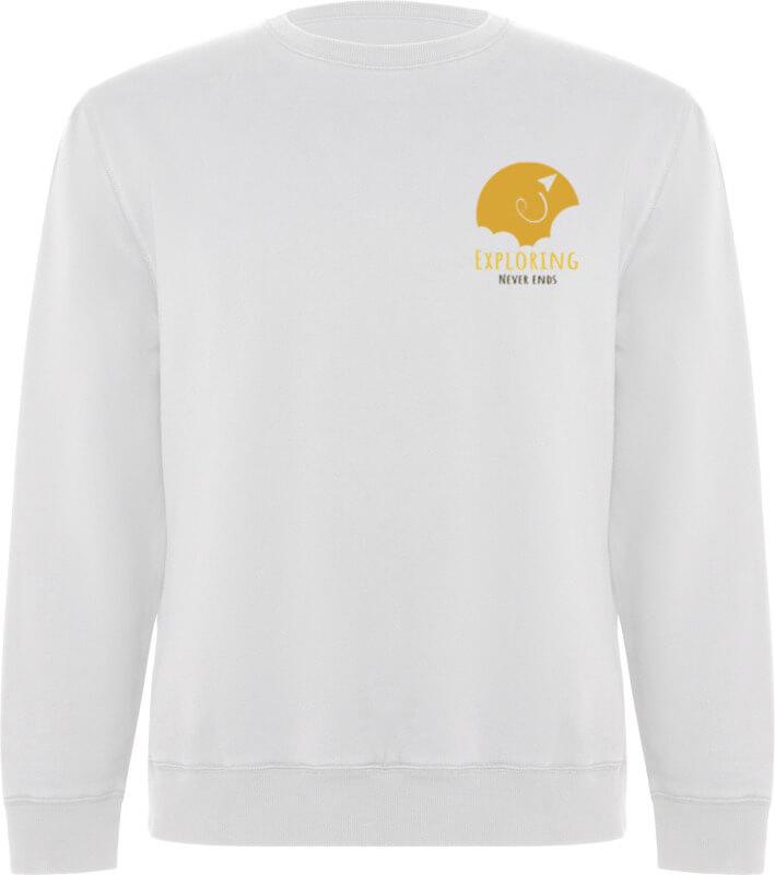 Camisola de gola redonda algodão orgânico unissexo de 300 g/m² Batian