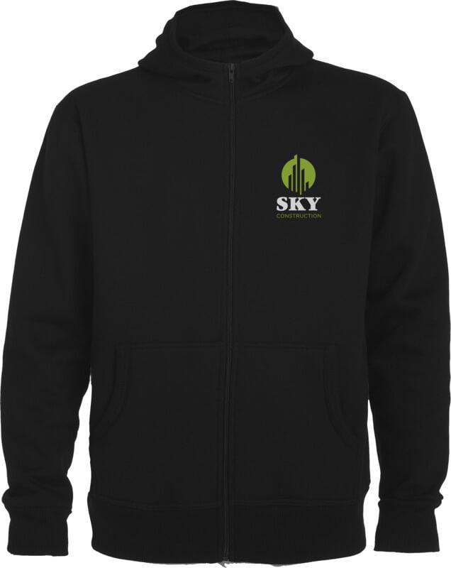 Camisola com capuz e fecho de correr unissexo de 280 g/m² Montblanc