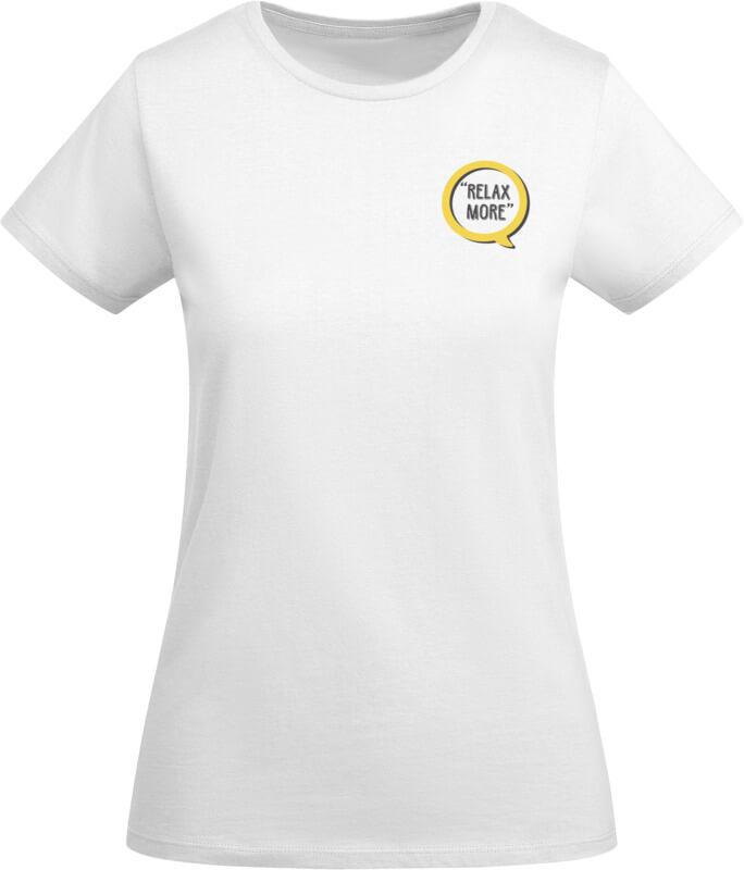 T-shirt de manga curta algodão orgânico para mulher de 175 g/m² Breda