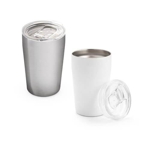 SLIDER. Copo de viagem para sublimação em aço inoxidável 380 mL