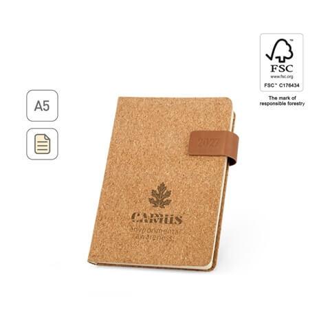 CAMUS A5. Agenda A5 em cortiça