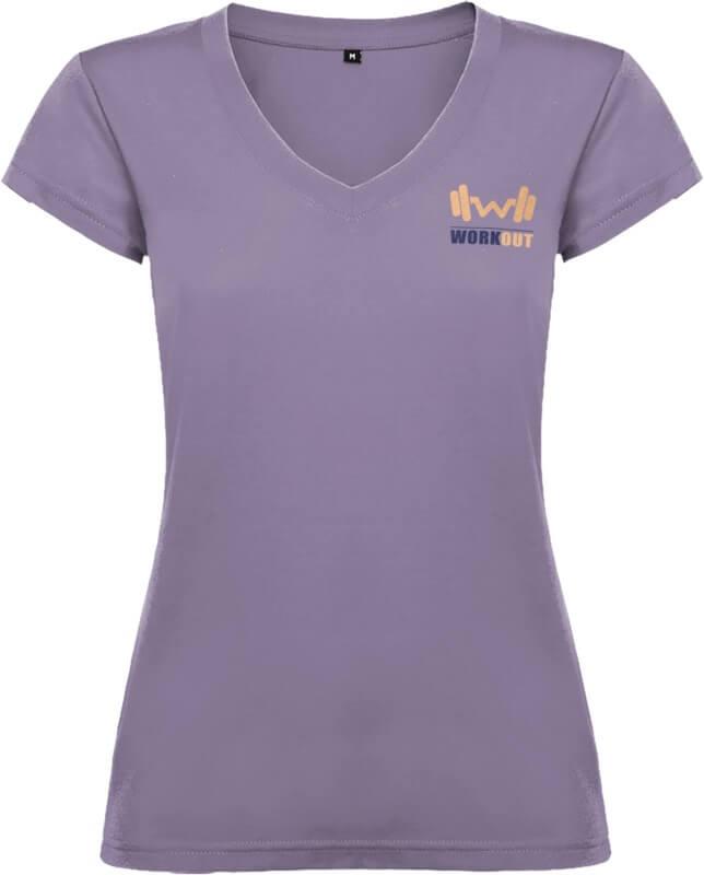 PF R6646 198 R66462V SP Y1 T-shirt de manga curta com decote em V para mulher de 155 g/m² Victoria - Image 35