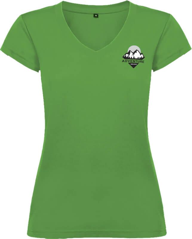 PF R6646 9 R66465U F1 SP Y1 T-shirt de manga curta com decote em V para mulher de 155 g/m² Victoria - Image 10