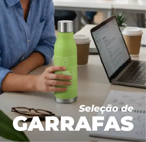 Garrafas personalizadas com logótipo ou mensagem.